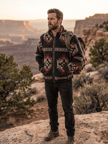Men's Southwestern Fleece Jacket | Style M-261110