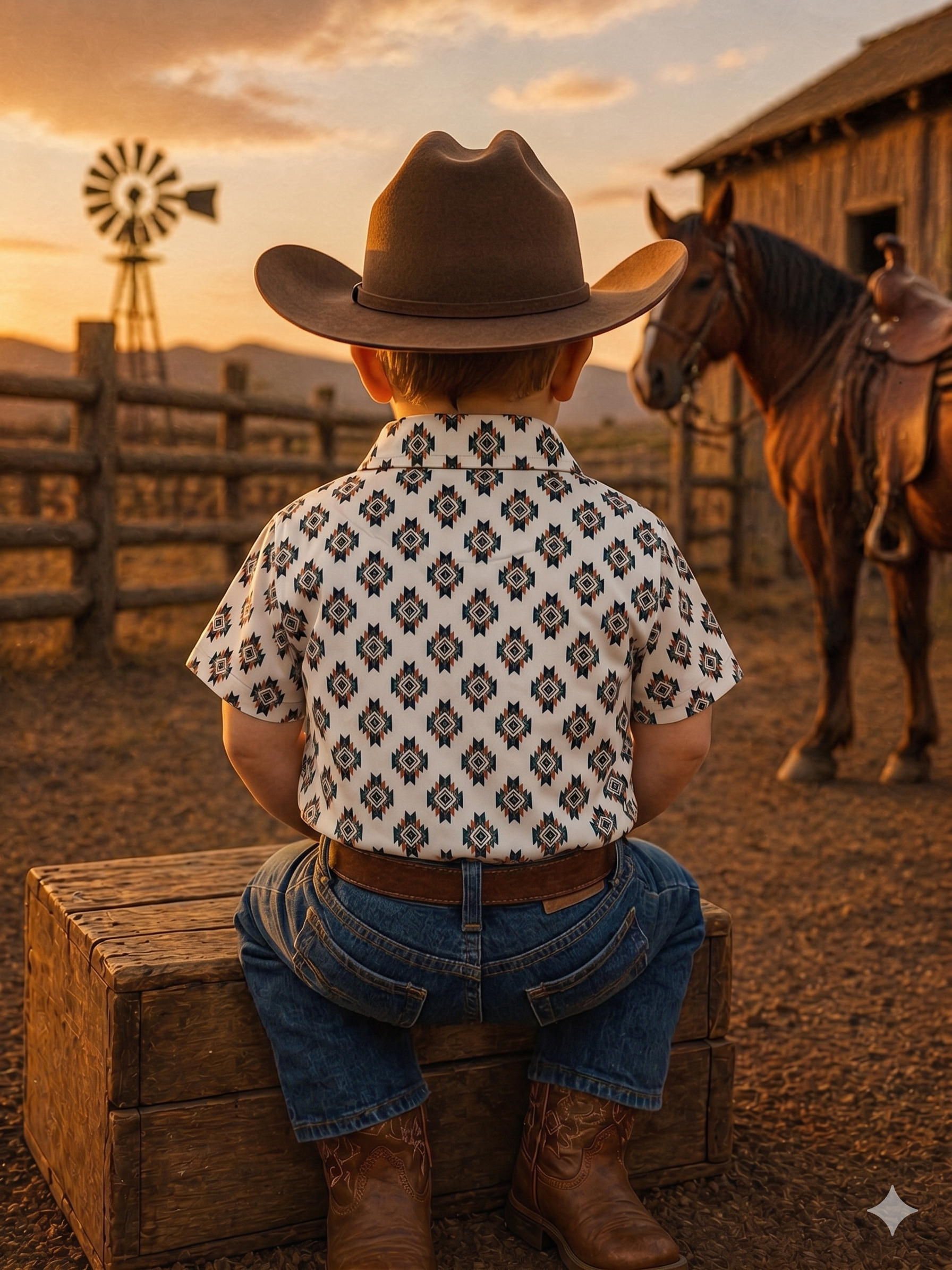 T-POLO-15. TODDLER WESTERN POLO