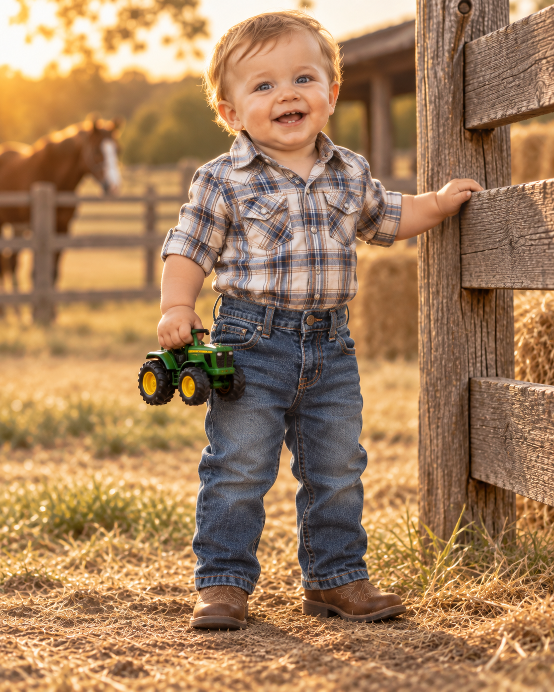 Infant Western Stretch Jeans | I-BJ-509