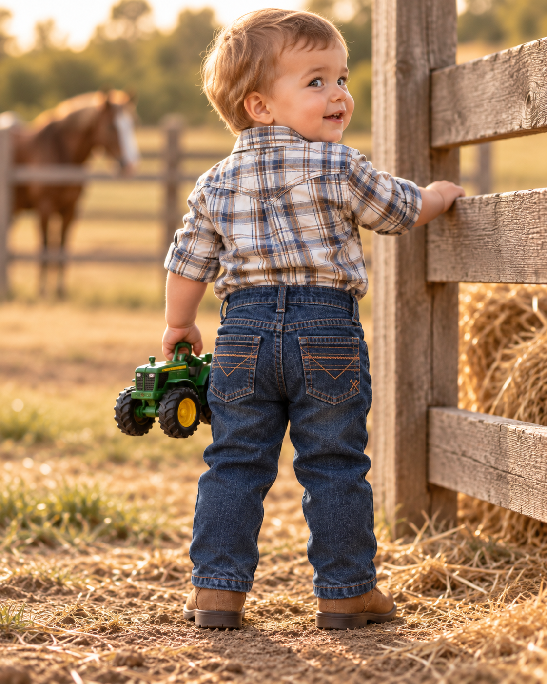 Infant Western Stretch Jeans | I-BJ-509
