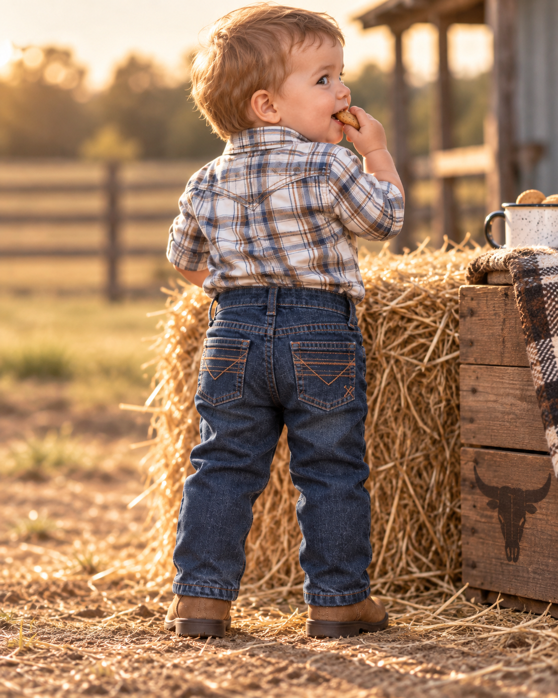 Infant Western Stretch Jeans | I-BJ-509