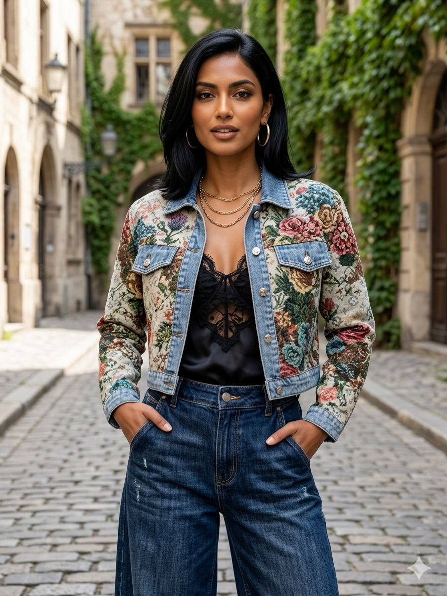 LADIES WESTERN DENIM JACKET- DNMPRT-2