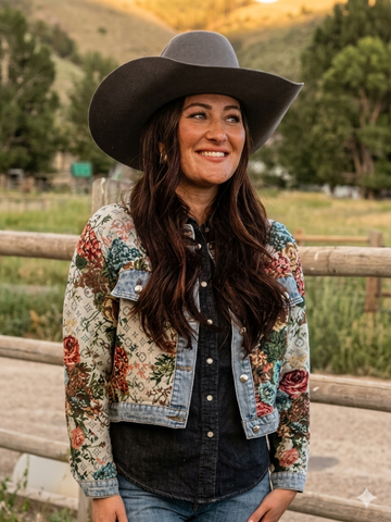 LADIES WESTERN DENIM JACKET- DNMPRT-2