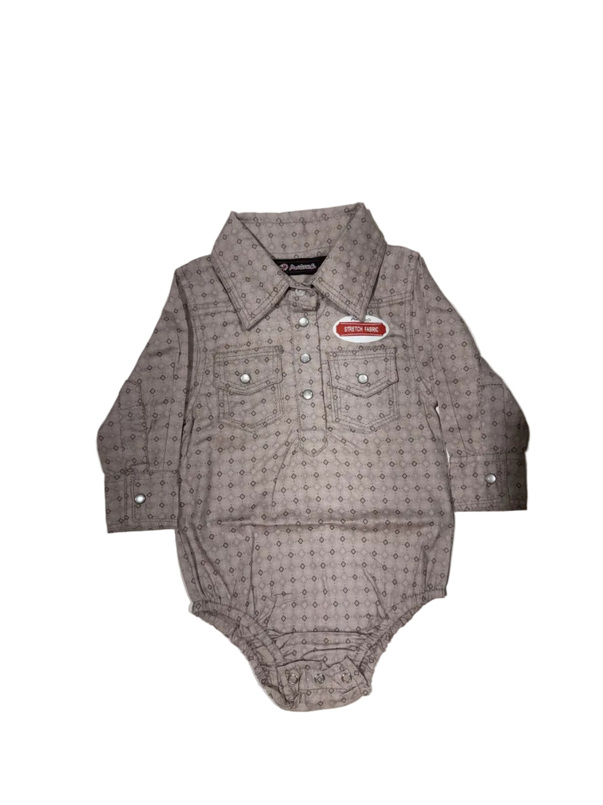 Infant Western Woven Cotton Onesie | I-26804