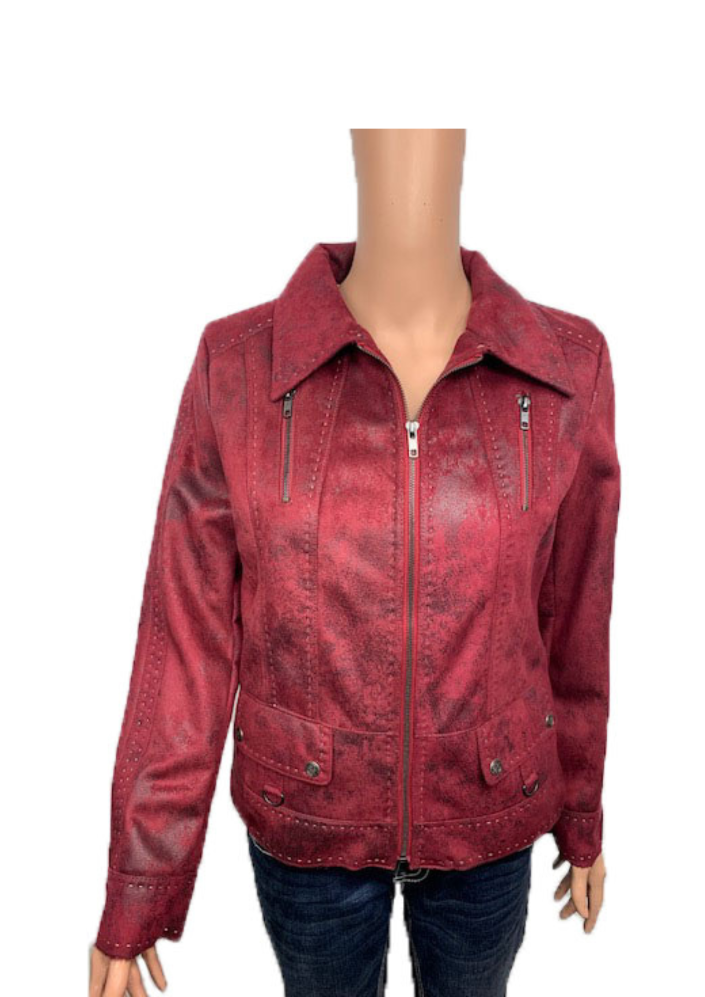 Women s Leather Jacket Style L 001117 MontanaCo Clothing Company