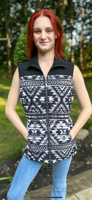 Western Aztec Knitted Vest Style#-L-24129