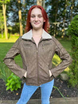 Women's Leather Jacket Style#-L-24142