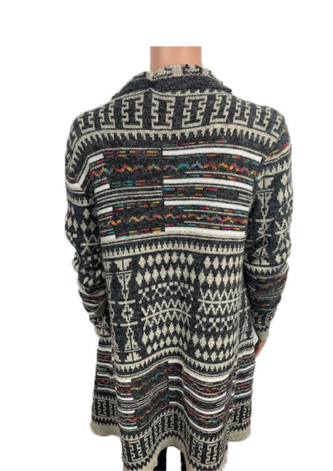 Aztec pattern Woolen Cardigans Style#-L-24671