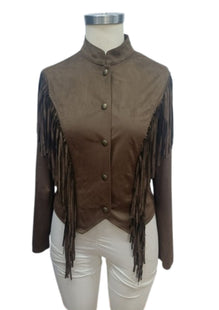 Leather Jacket With Fringes