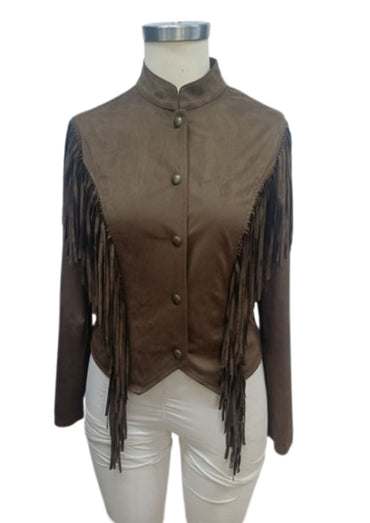 Leather Jacket With Fringes