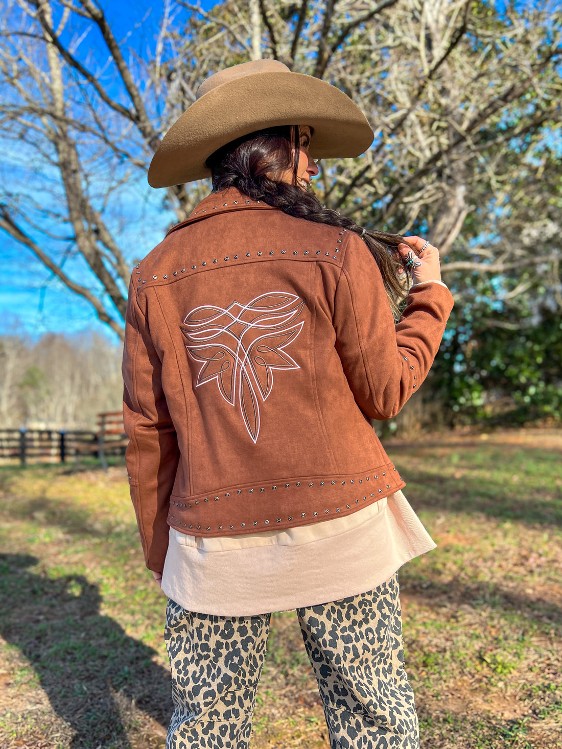 Ladies' Faux Suede Western Jacket | Style L-2606