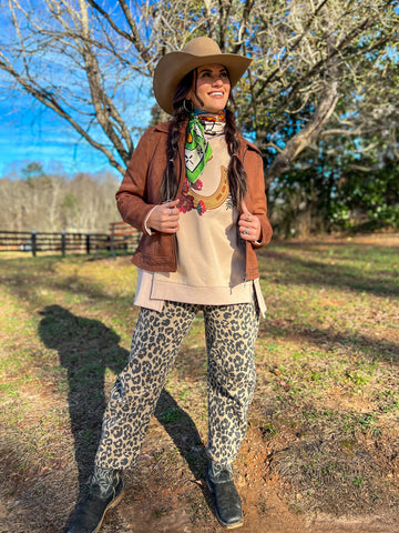 Ladies' Faux Suede Western Jacket | Style L-2606