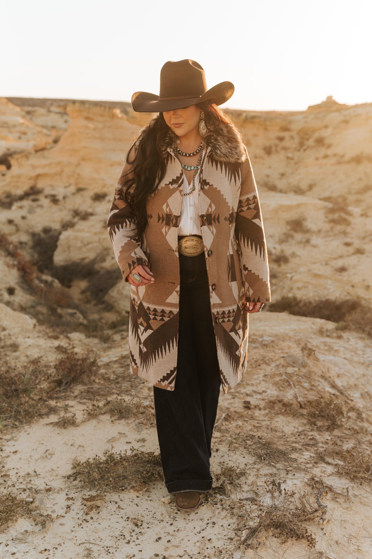 Ladies' Southwestern Cardigan Coat | Style L-2617