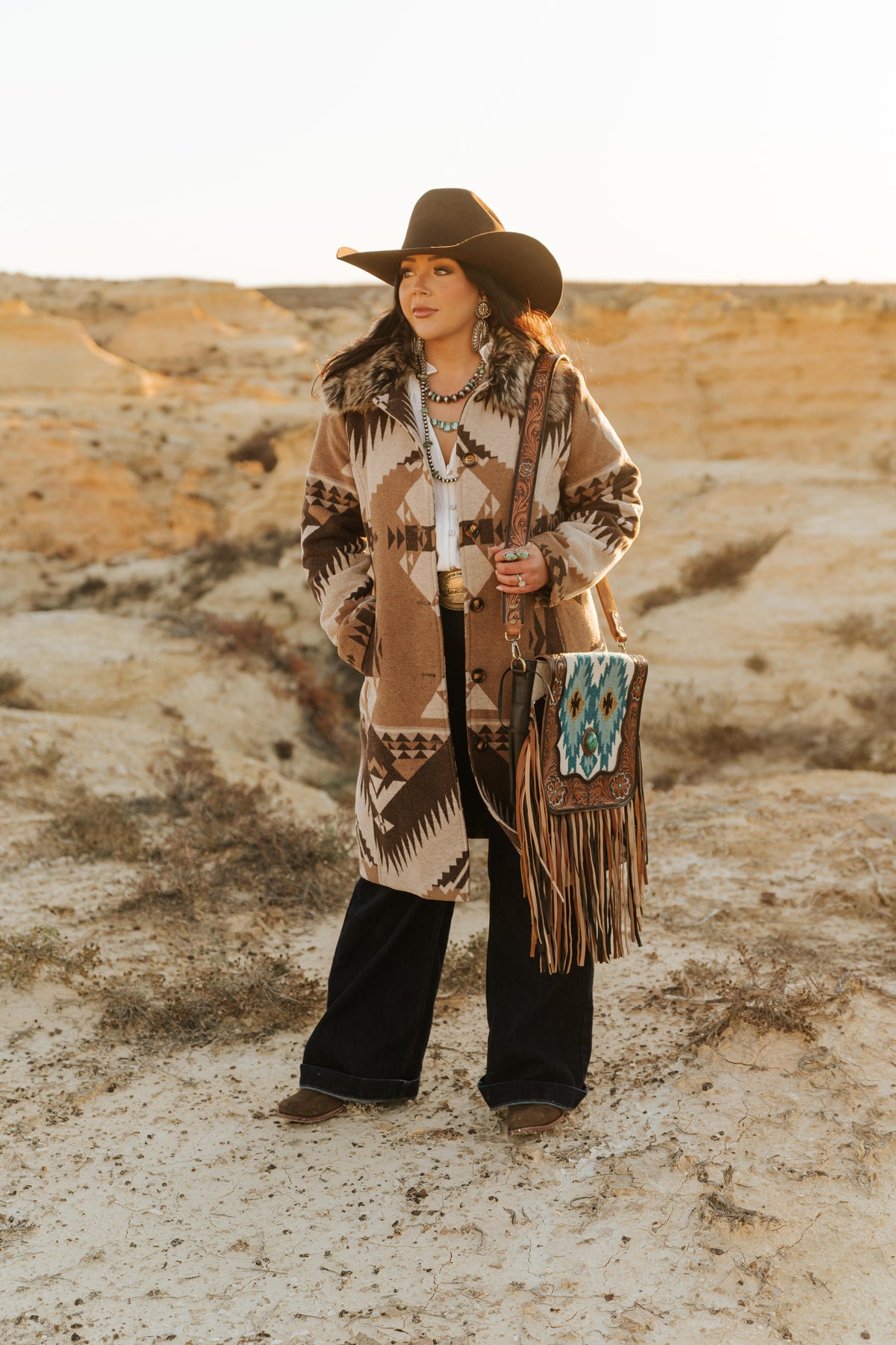 Ladies' Southwestern Cardigan Coat | Style L-2617