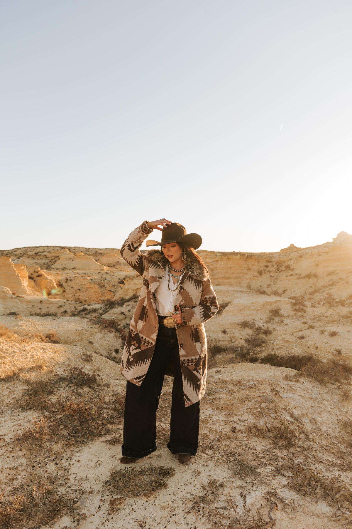 Ladies' Southwestern Cardigan Coat | Style L-2617