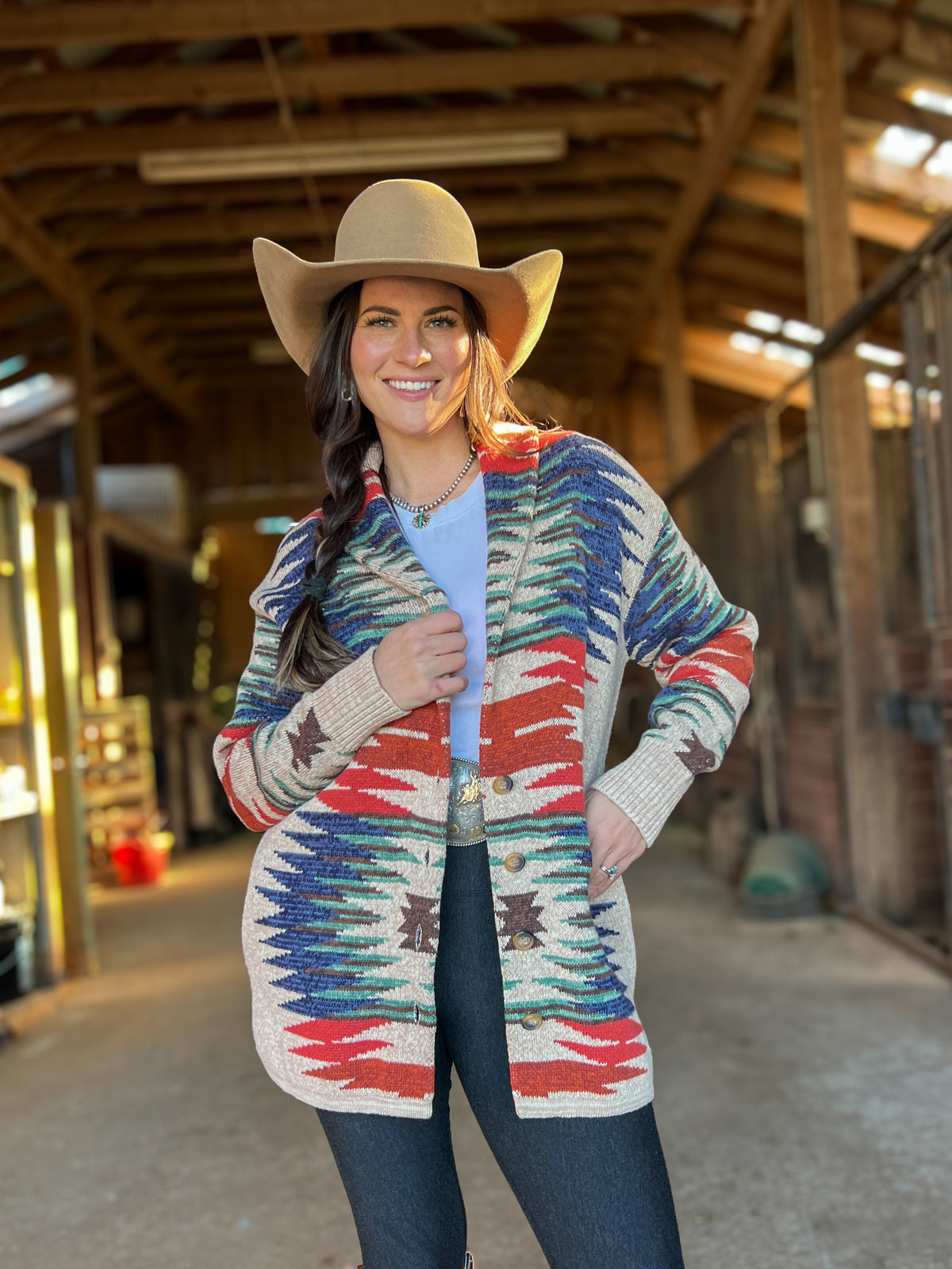 Ladies' Southwestern Cardigan | Style L-26201
