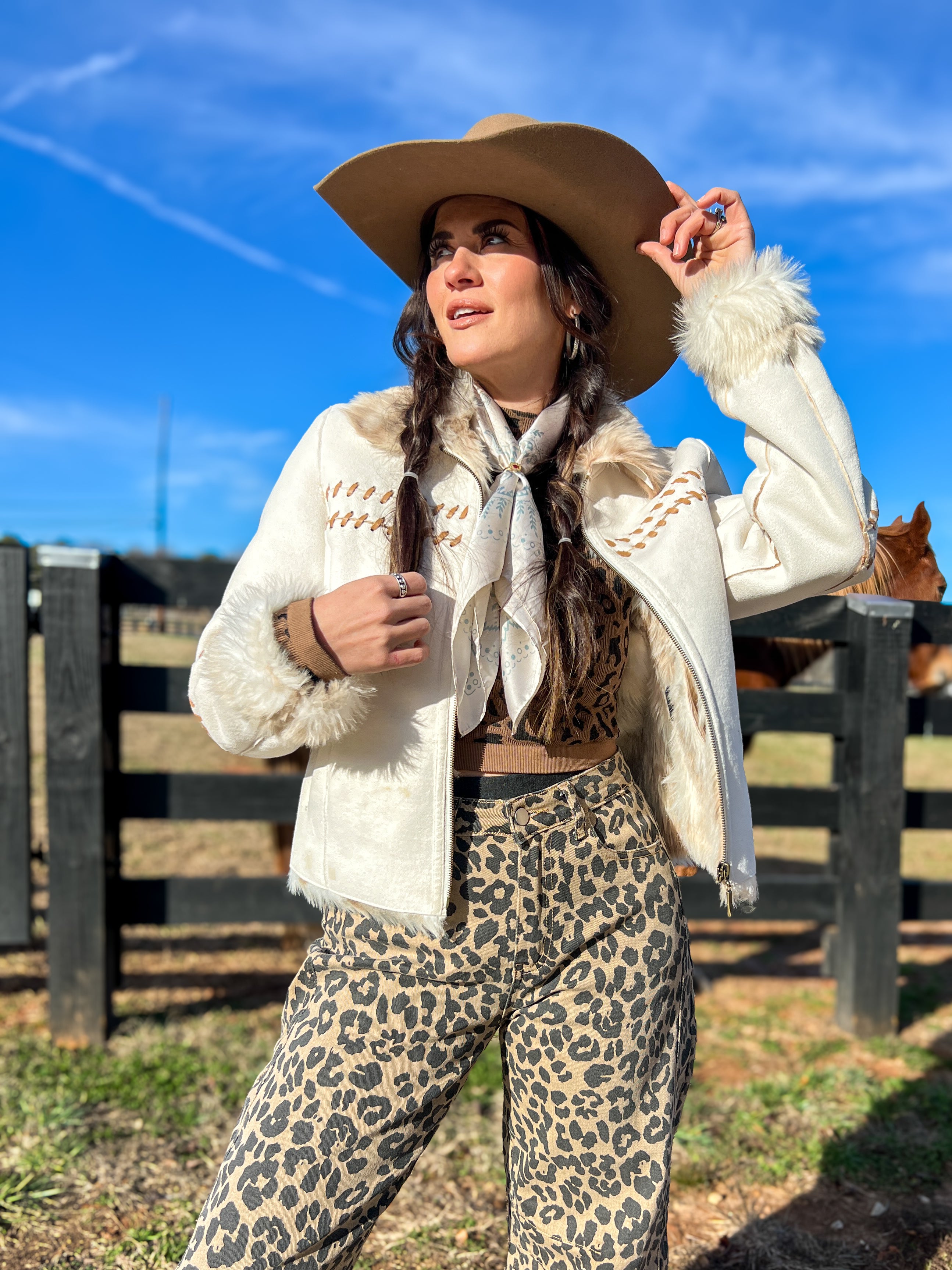 Ladies' Western Sherpa Jacket | Style L-26205