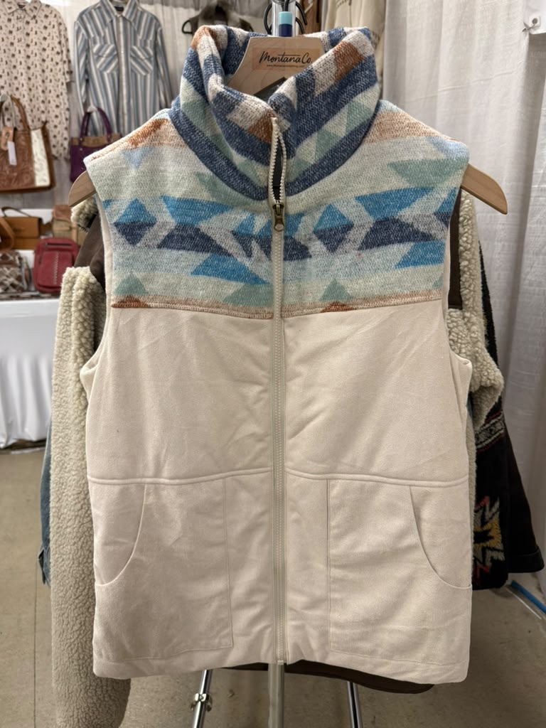 Ladies' Two-Tone Aztec Yoke Vest | Style L-2621