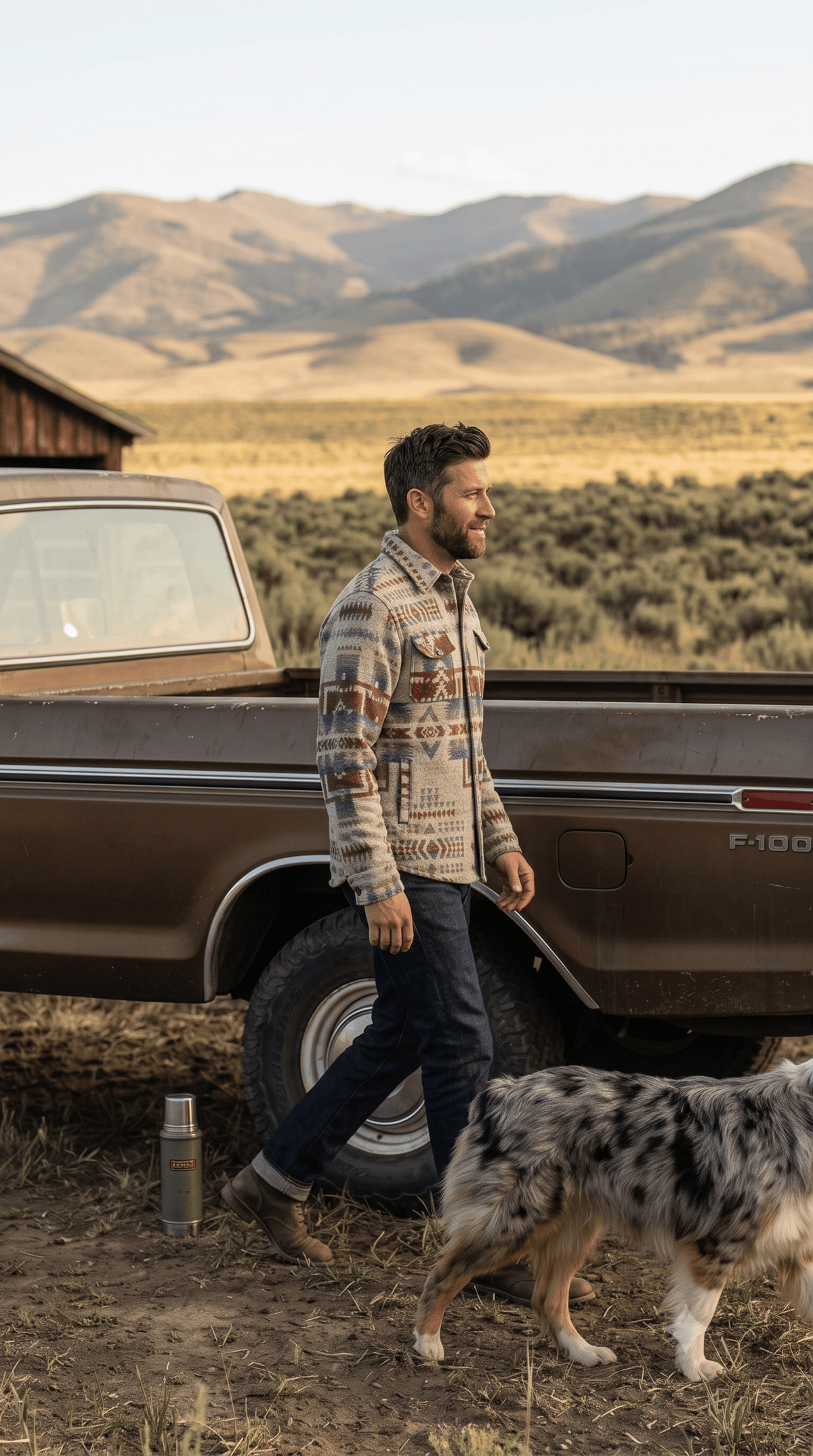 Men's Southwestern Shirt Jacket | Style M-24722