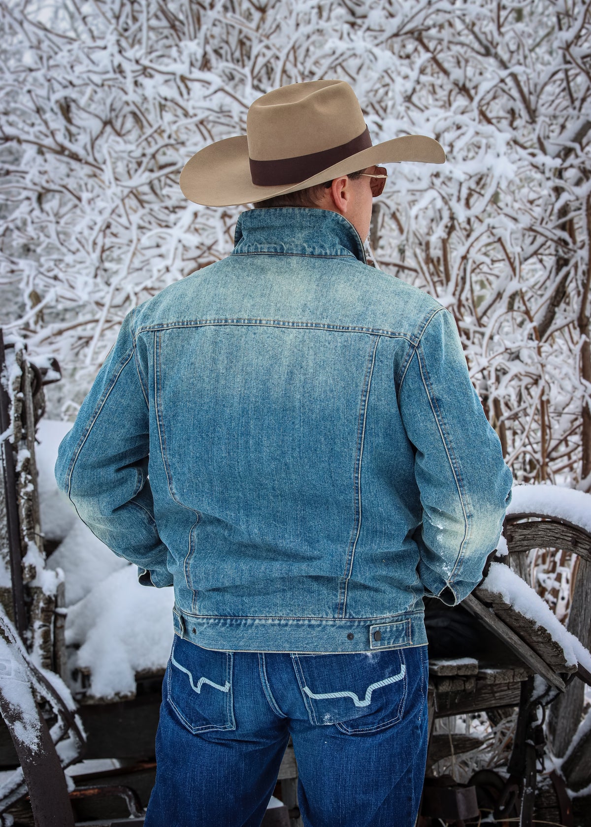 Men's Insulated Western Denim Jacket | Style M261114