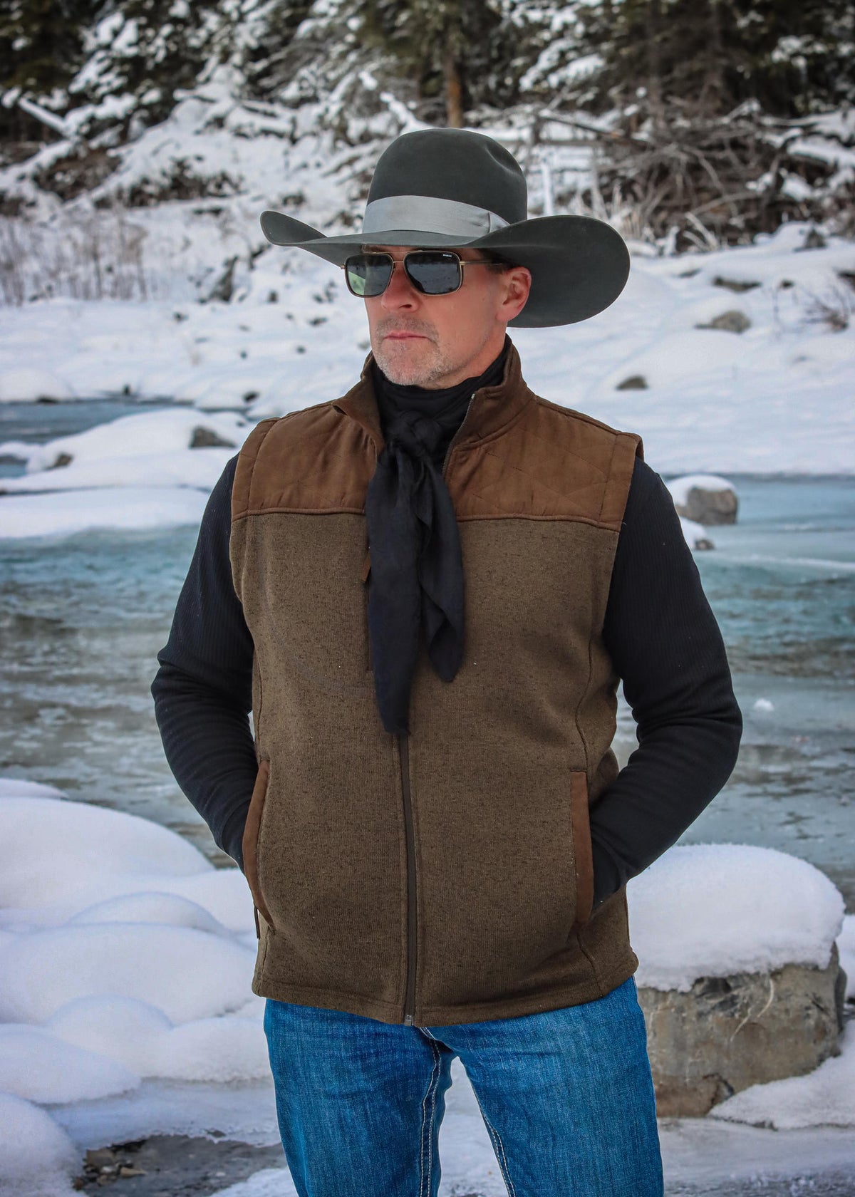 Men's Fleece Vest | Style M26701OLIVE