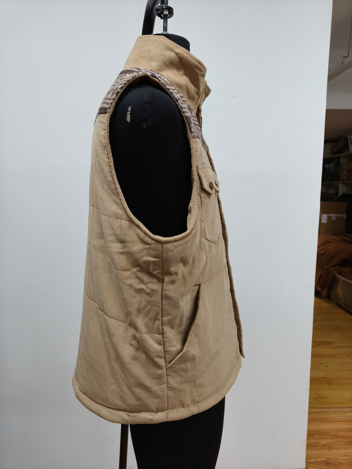 Men's Corduroy Aztec Western Vest | Style M2678