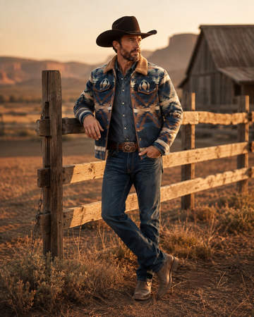 Men's Southwestern Sherpa Jacket | Style M-26811