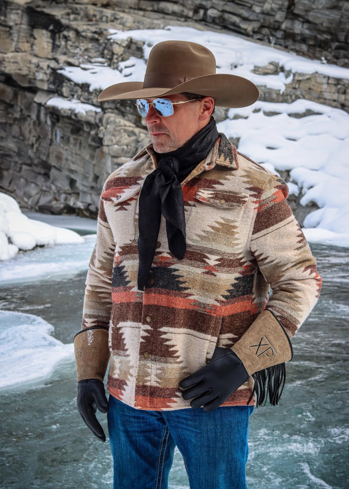 Men's Southwestern Shirt Jacket | Style M-2681