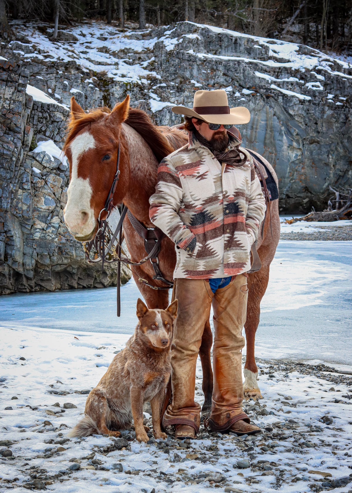 Men's Southwestern Shirt Jacket | Style M-2681