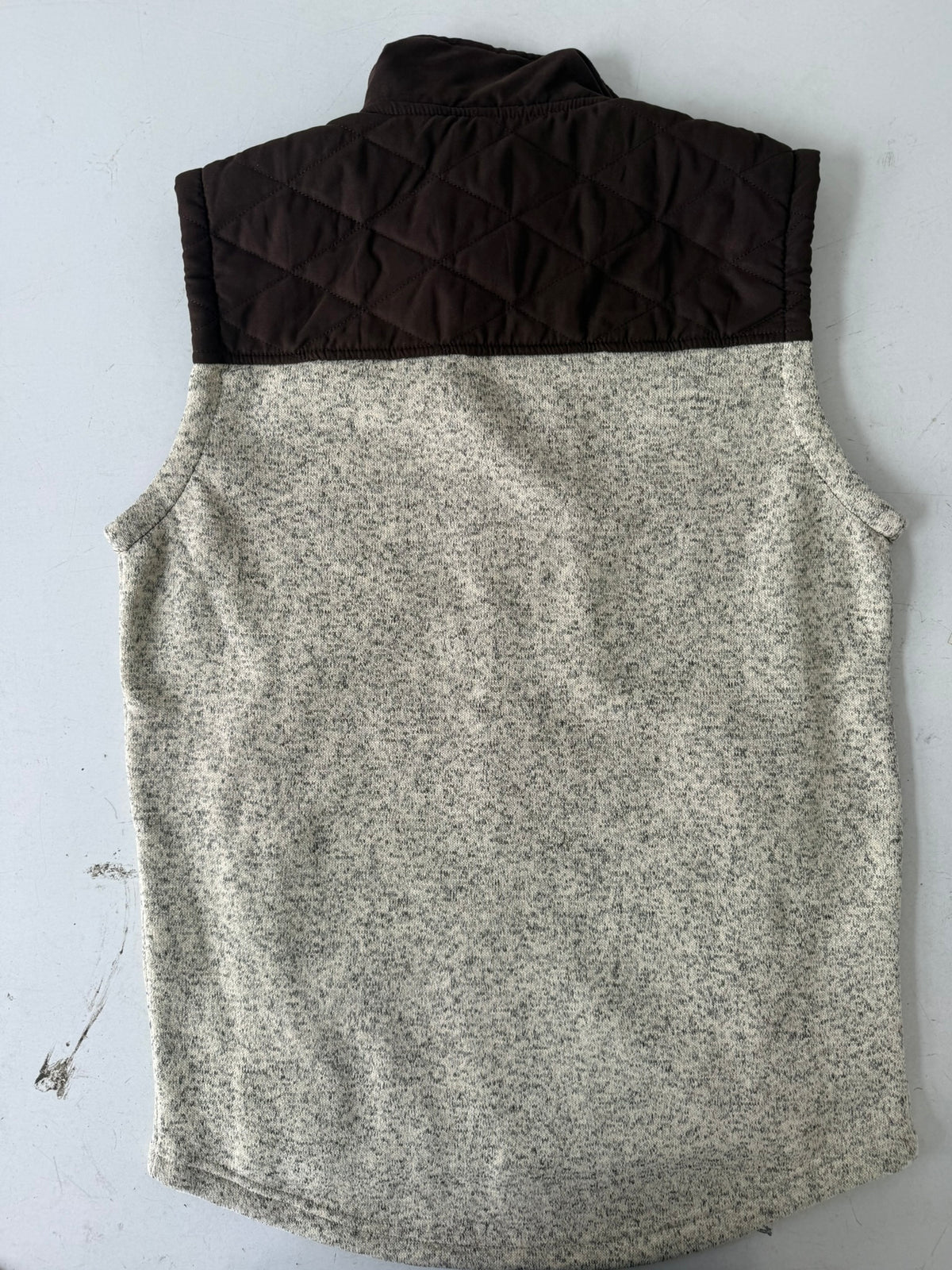 Men's Sweater Vest with Suede Yoke | Style M26701OC