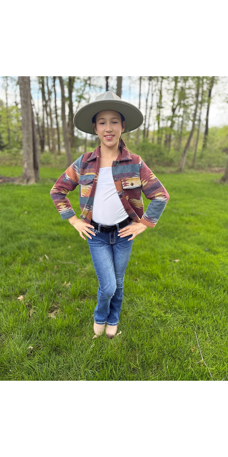 Girls' Western Bootcut Jeans - MCGJ-HX-30