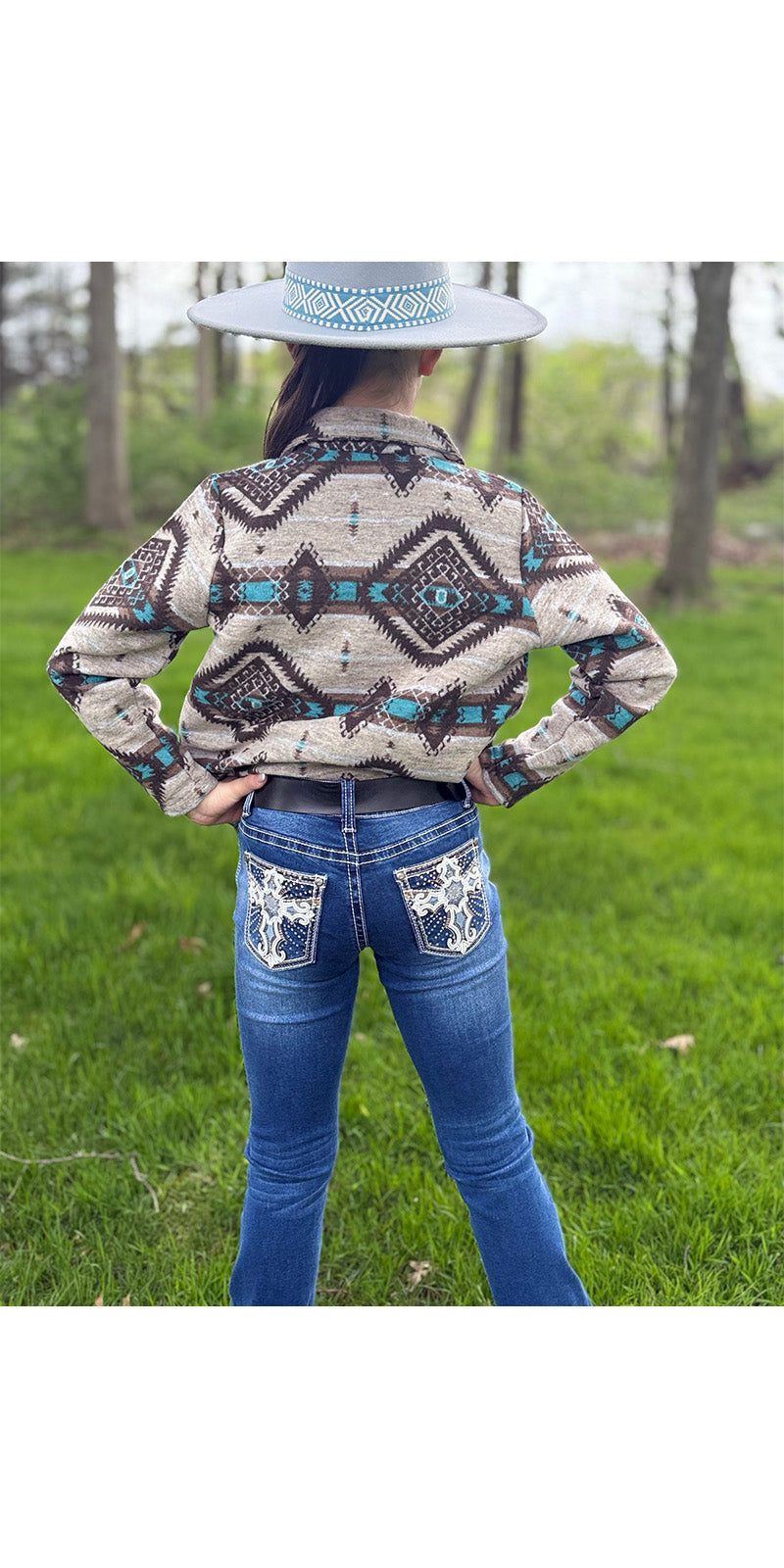 Girls' Western Bootcut Jeans - MCGJ-HX-30