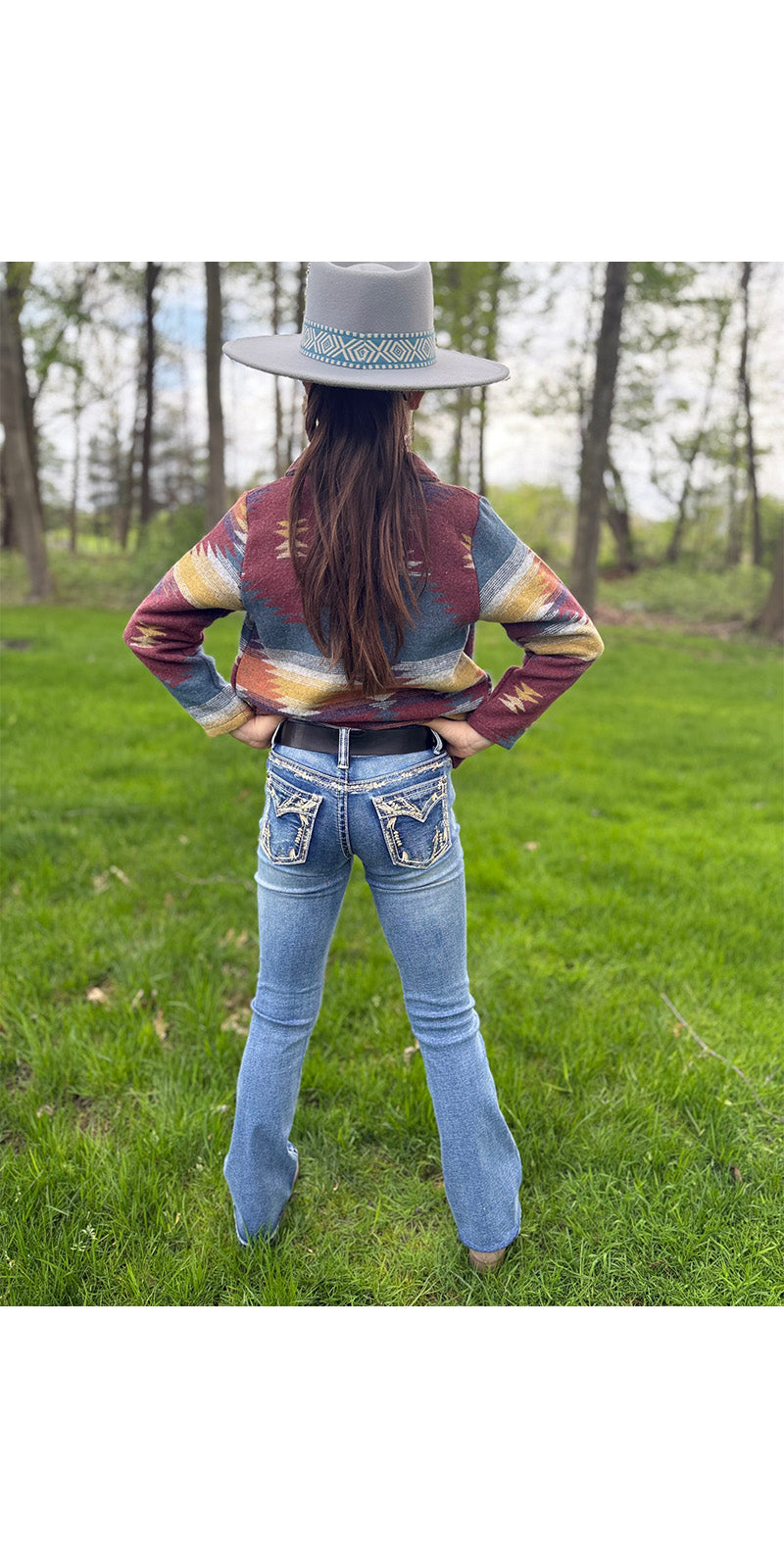 Girls' Western Bootcut Jeans - MCGJ-HX-31