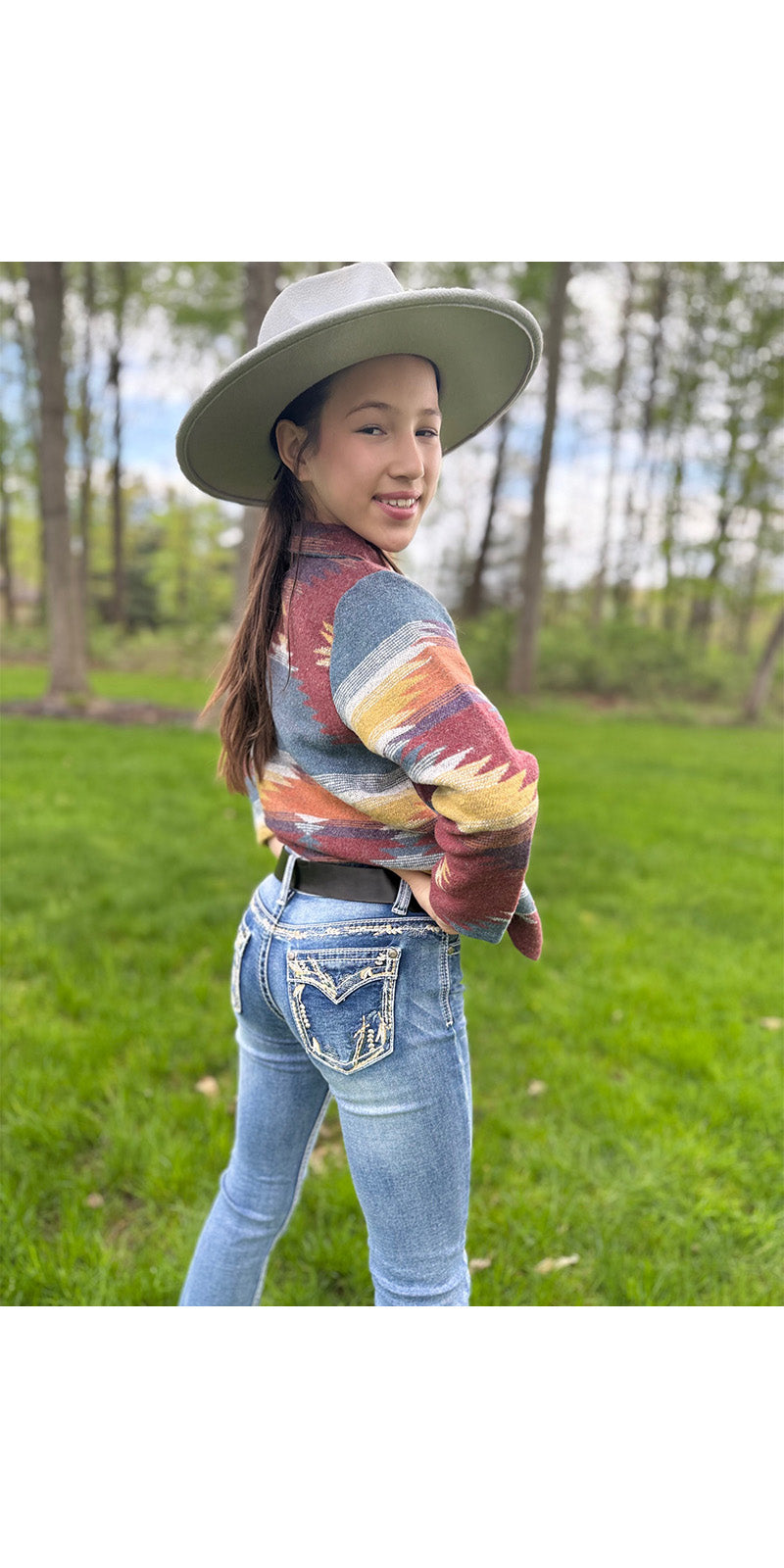 Girls' Western Bootcut Jeans - MCGJ-HX-31