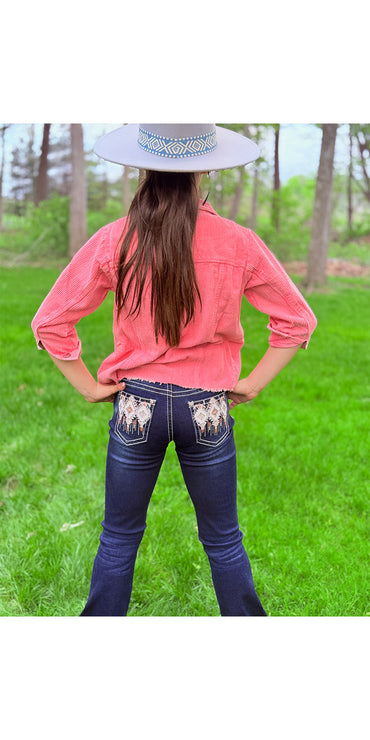 Girls' Western Bootcut Jeans - MCGJ-HX-45