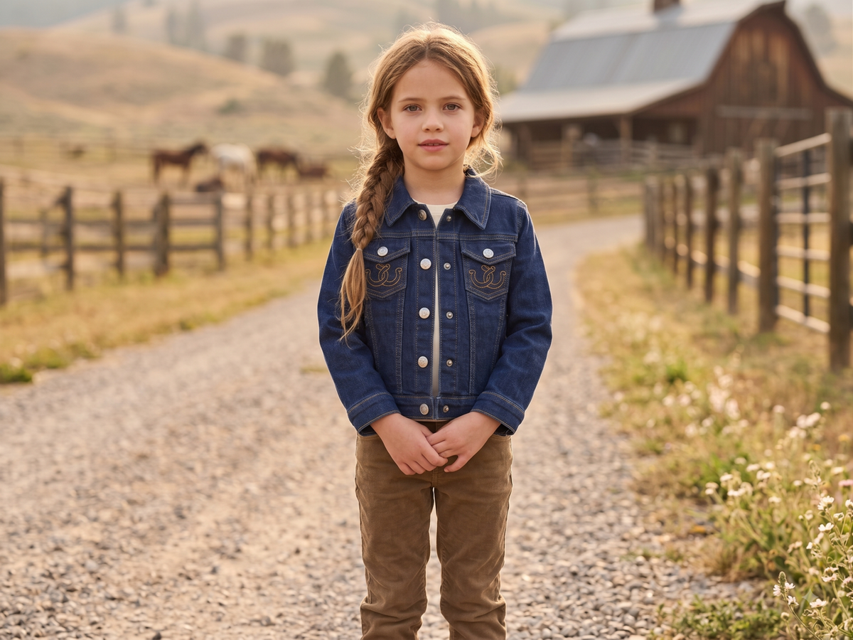Kids' Classic Denim Jacket | Style MCGJKTRC-2-DW
