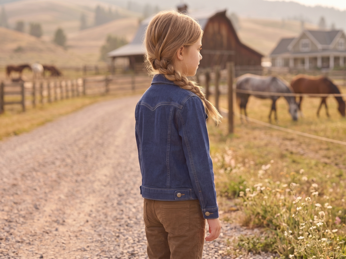 Kids' Classic Denim Jacket | Style MCGJKTRC-2-DW