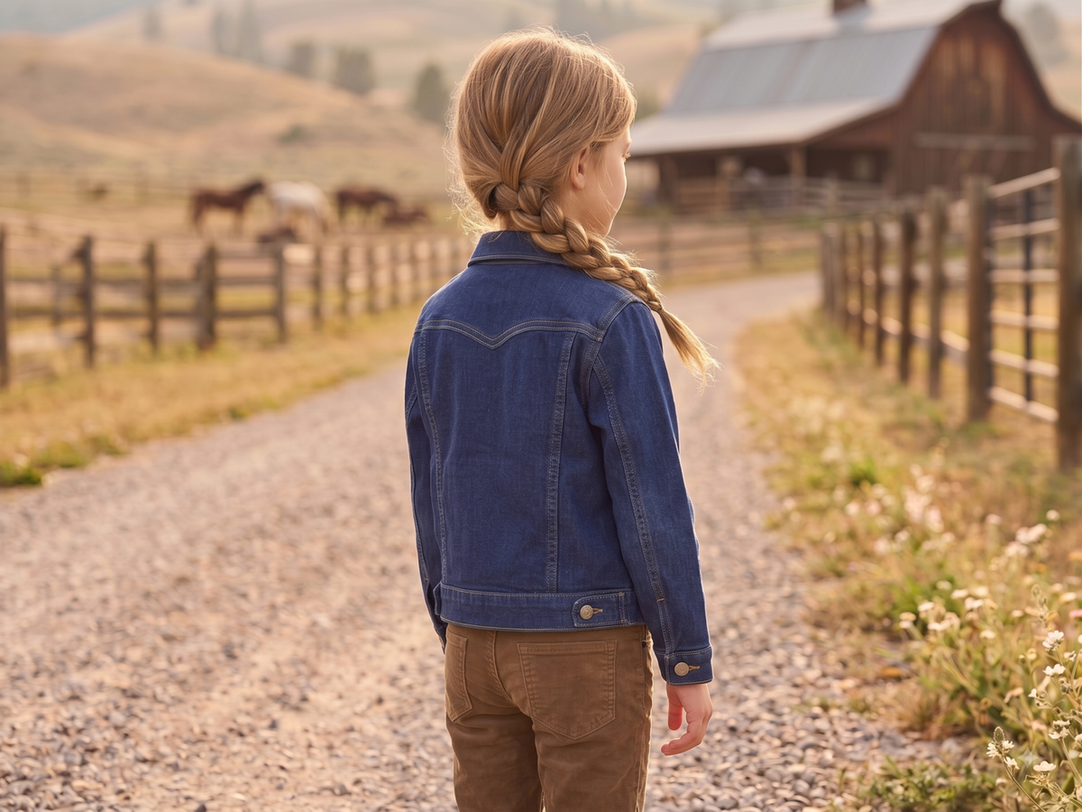 Kids' Classic Denim Jacket | Style MCGJKTRC-2-DW