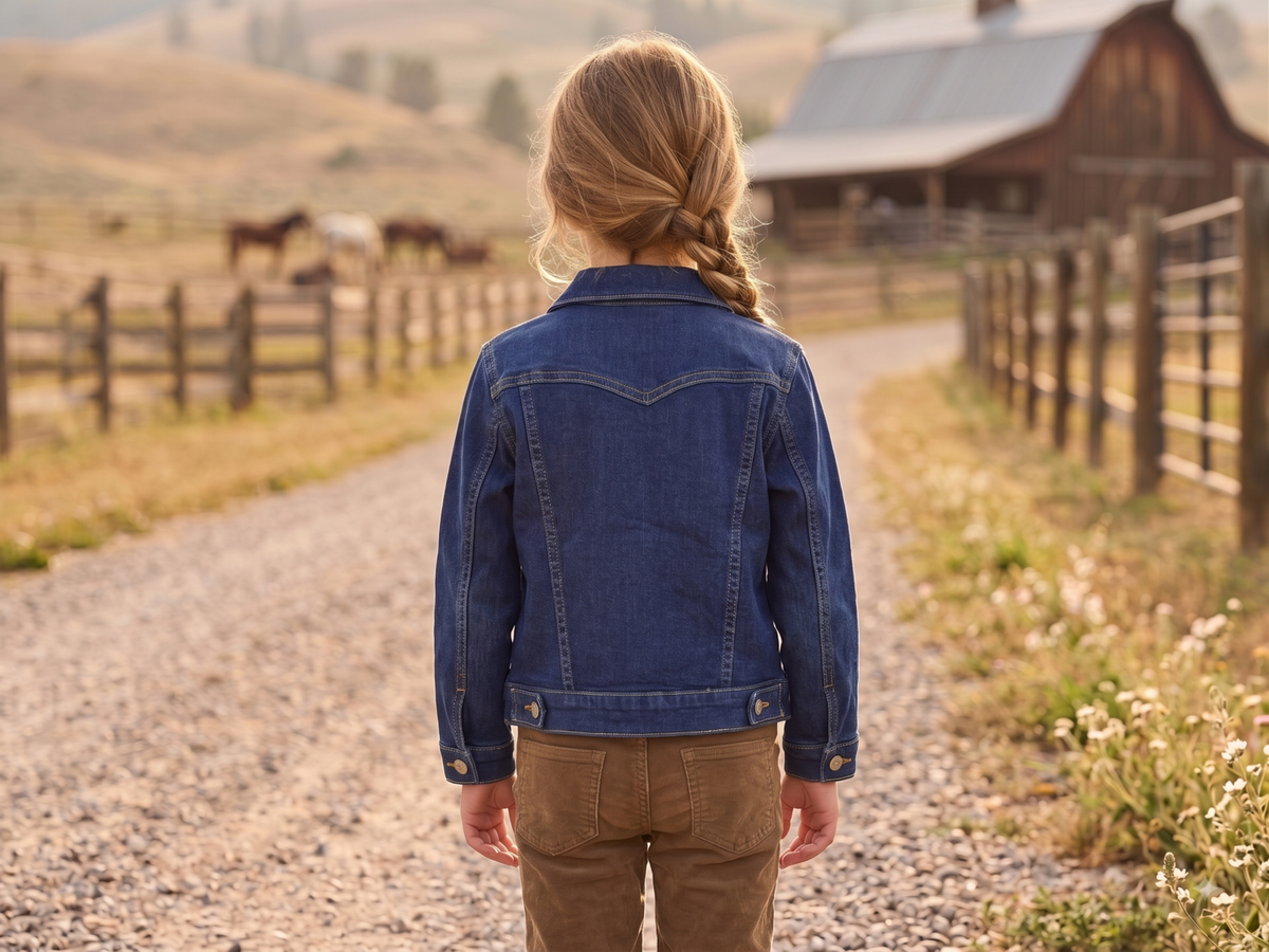 Kids' Classic Denim Jacket | Style MCGJKTRC-2-DW