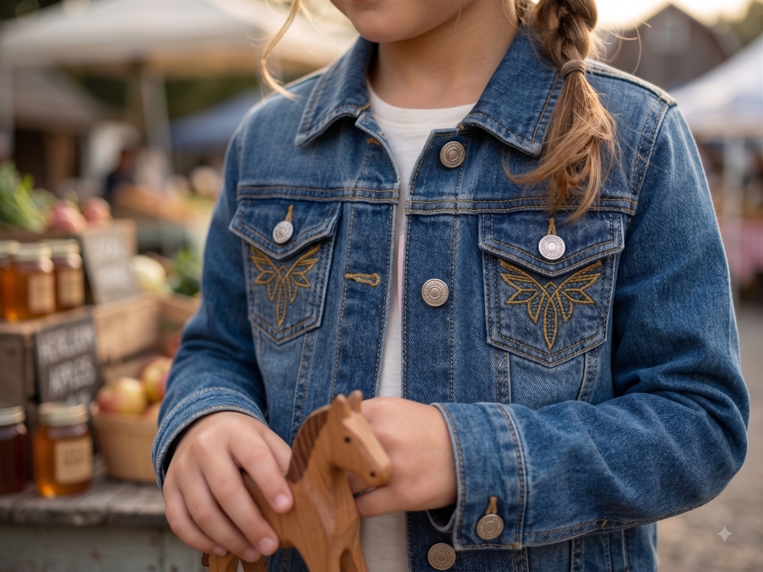 Kids' Basic Denim Jacket | Style MCGJKTRC-2-MW