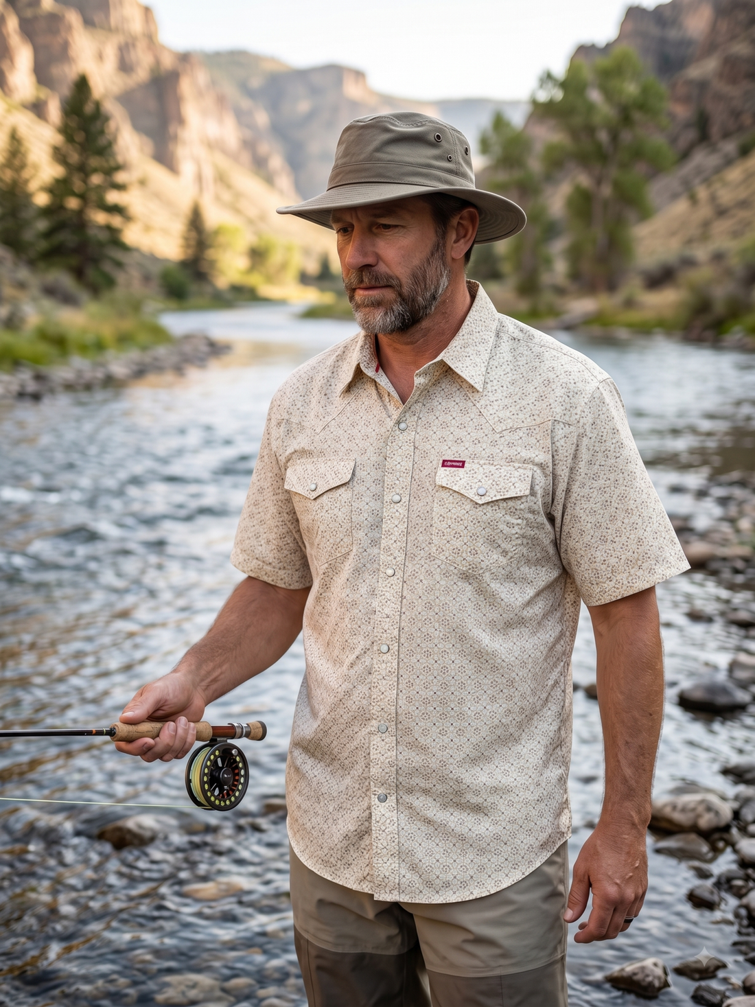 Men's Short Sleeve Fishing Shirt | Style MF-26701