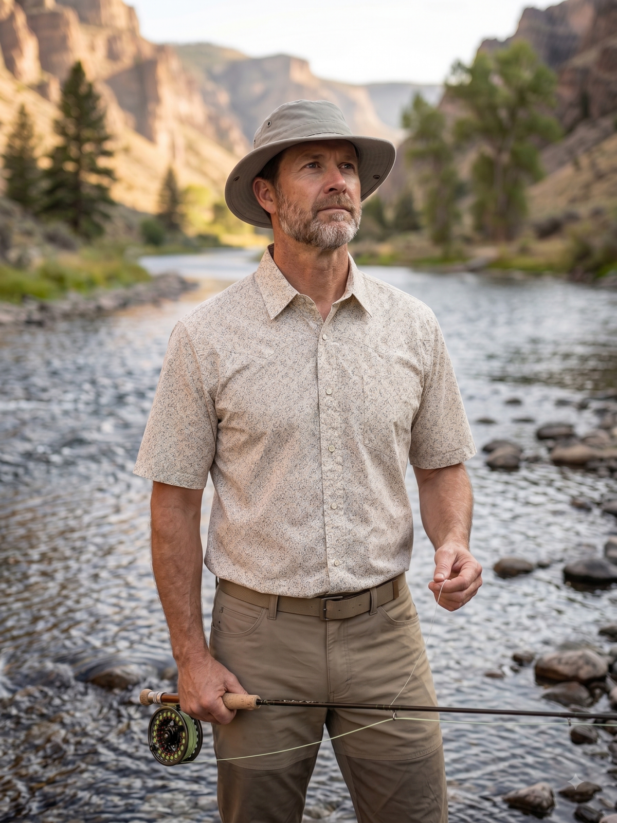 Men's Short Sleeve Fishing Shirt | Style MF-26701