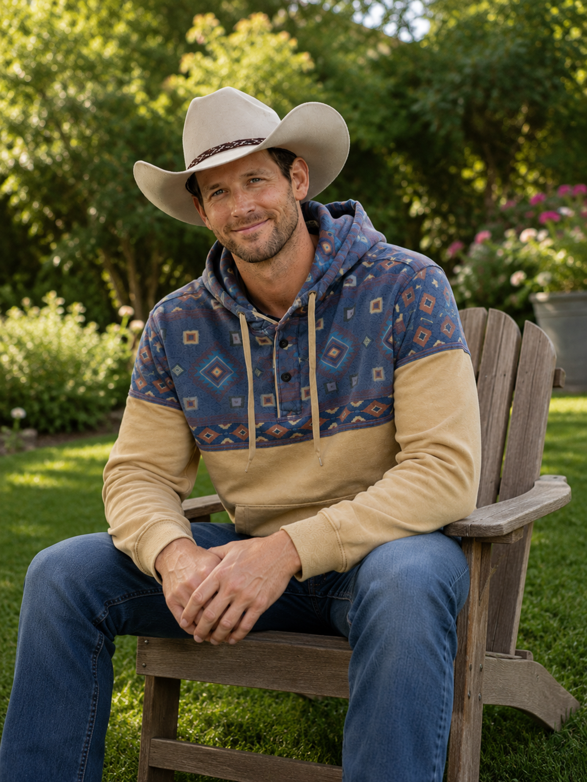 Men's Western Pullover Hoodie | Style MH-261303