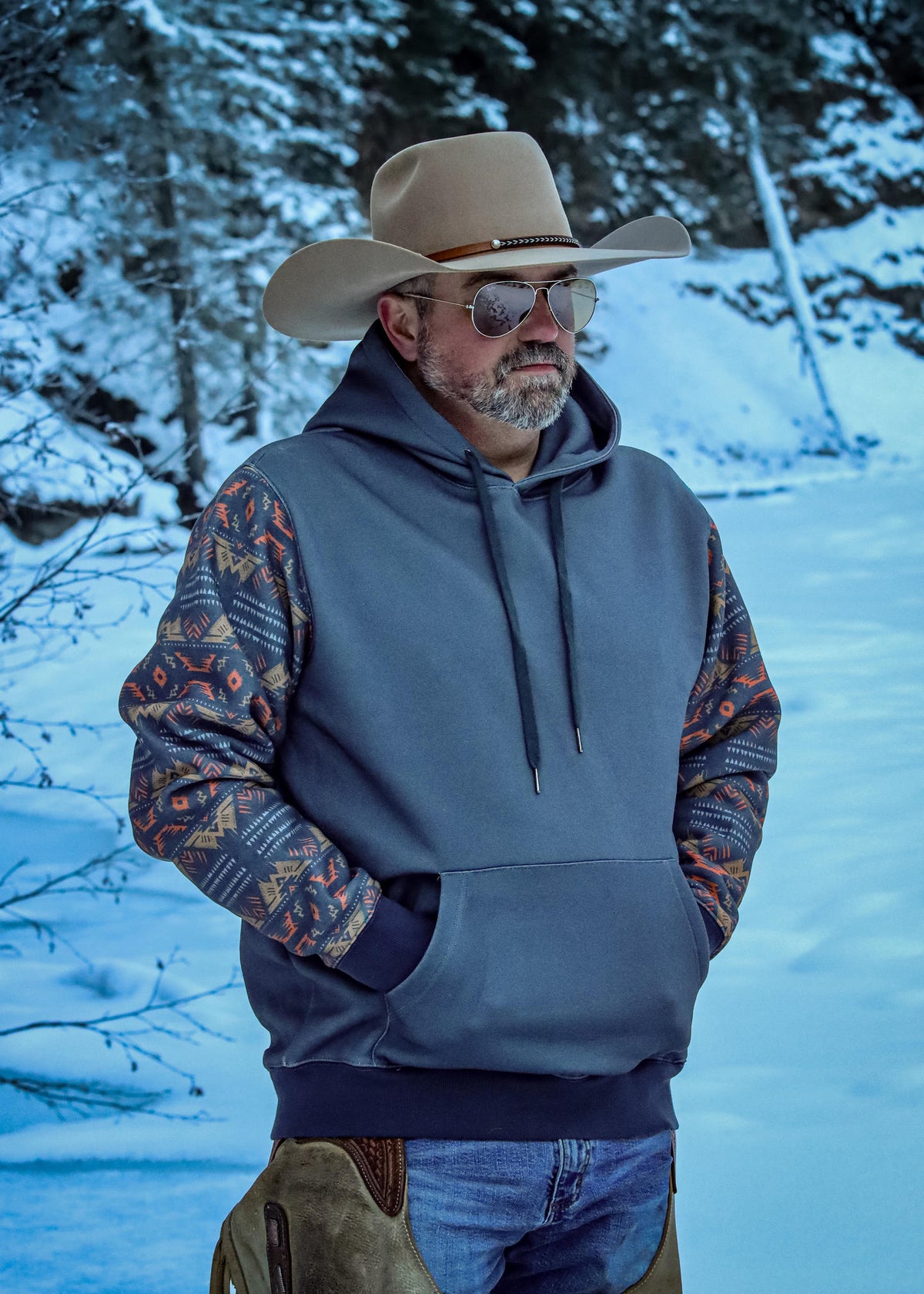 Men's Western Pullover Hoodie | Style MH26010