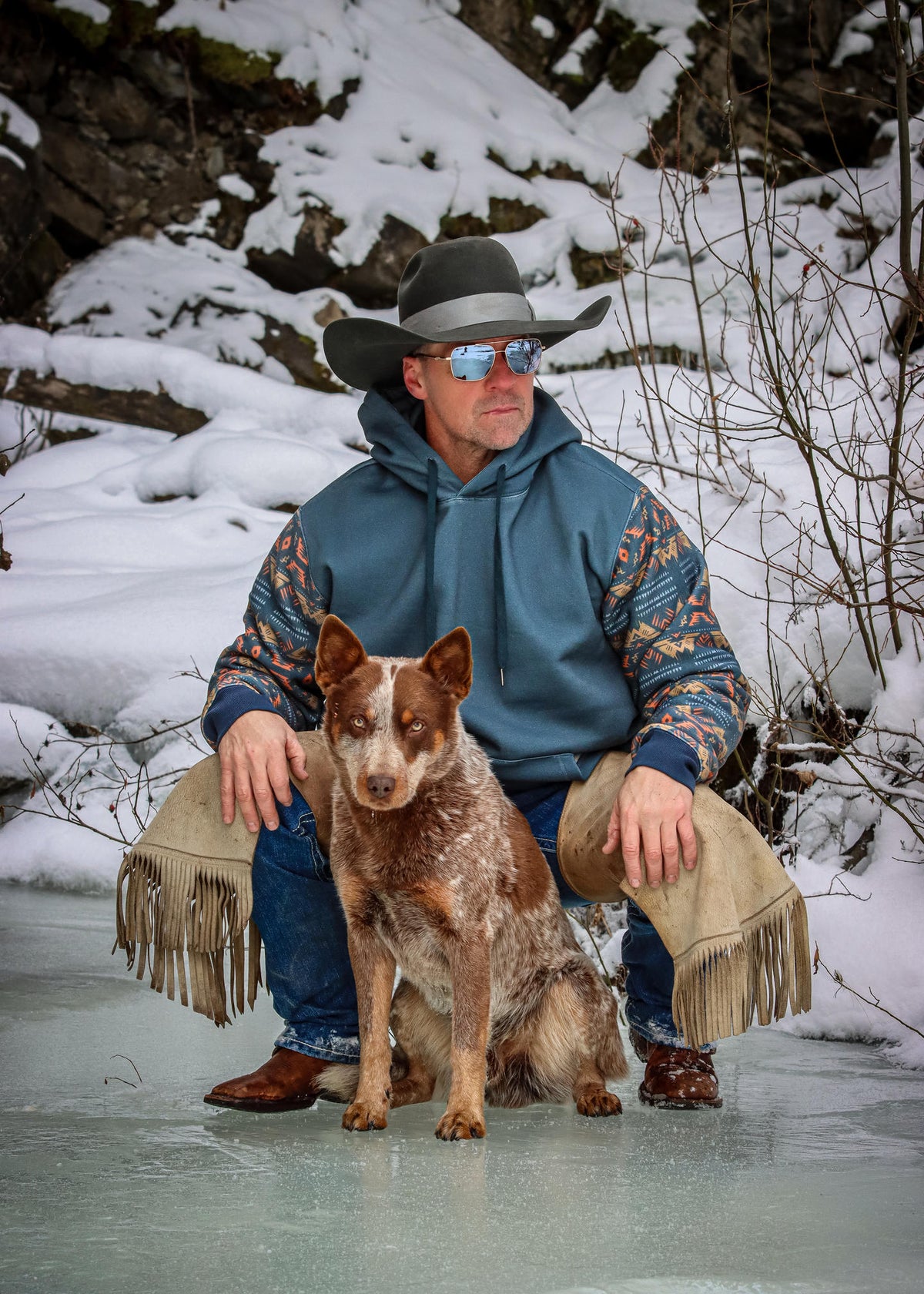 Men's Western Pullover Hoodie | Style MH26010
