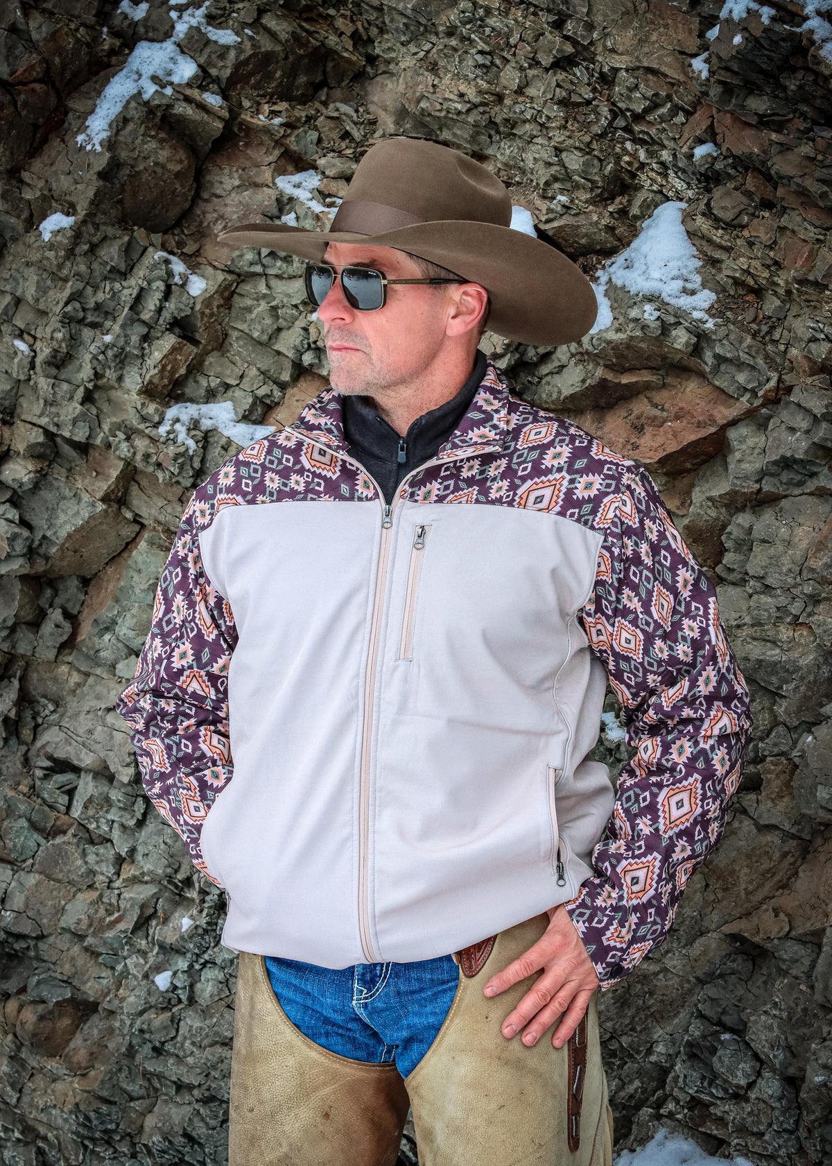 Men's Western Softshell Jacket | Style MJJ-26012