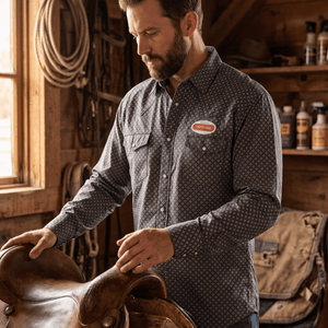 Men's Western Snap Shirt with Stretch | Style ML-2607