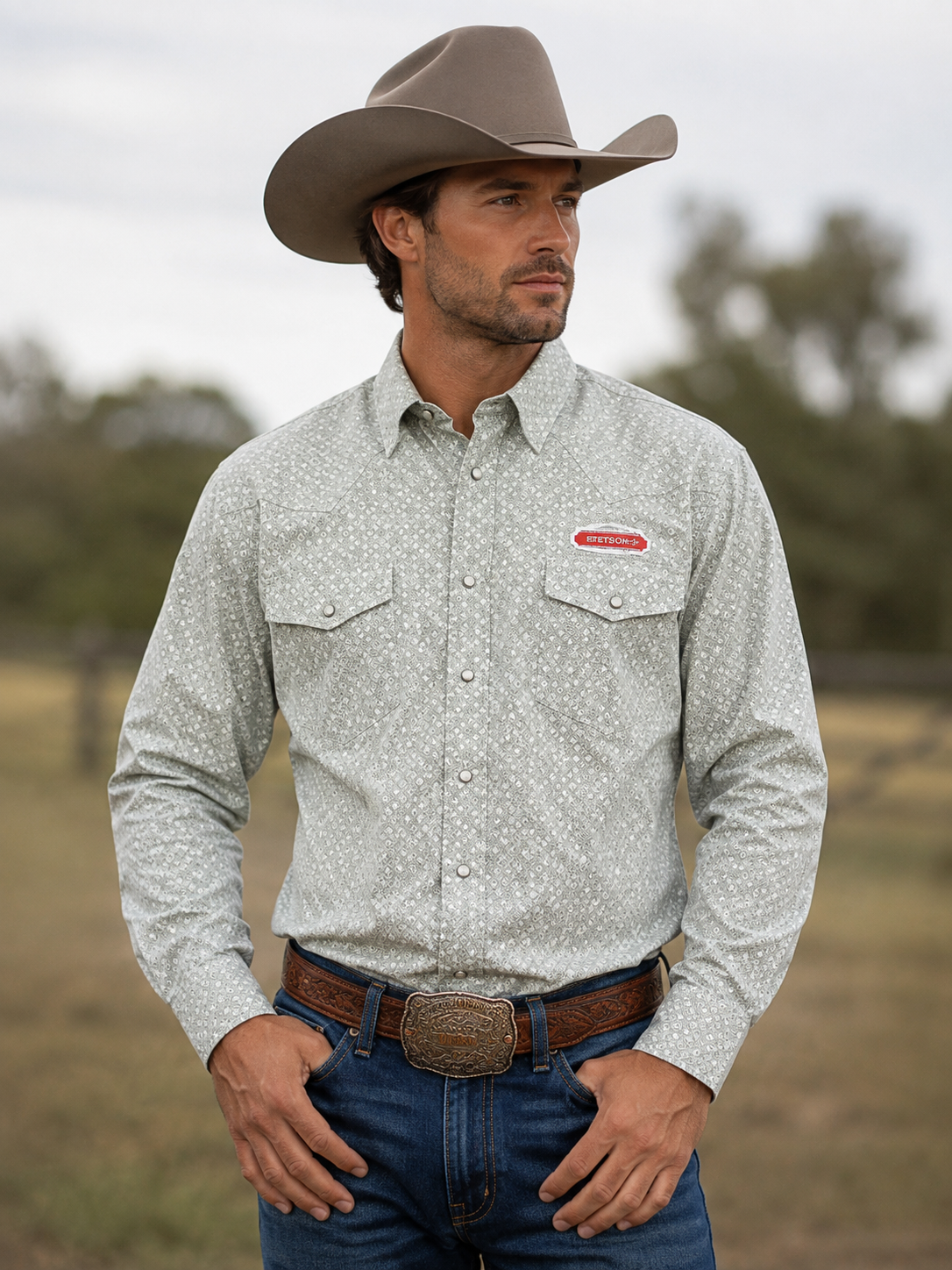 Men's Premium Cotton Western Snap Shirt | Style ML-2610