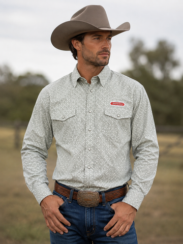 Men's Premium Cotton Western Snap Shirt | Style ML-2610