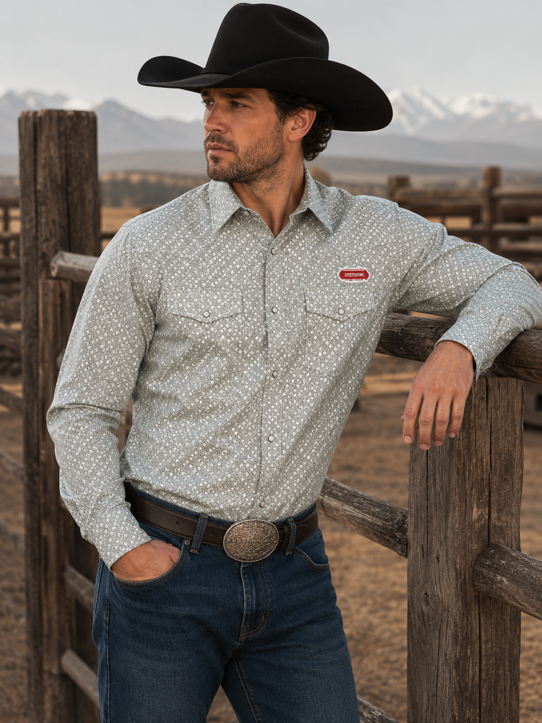 Men's Premium Cotton Western Snap Shirt | Style ML-2610